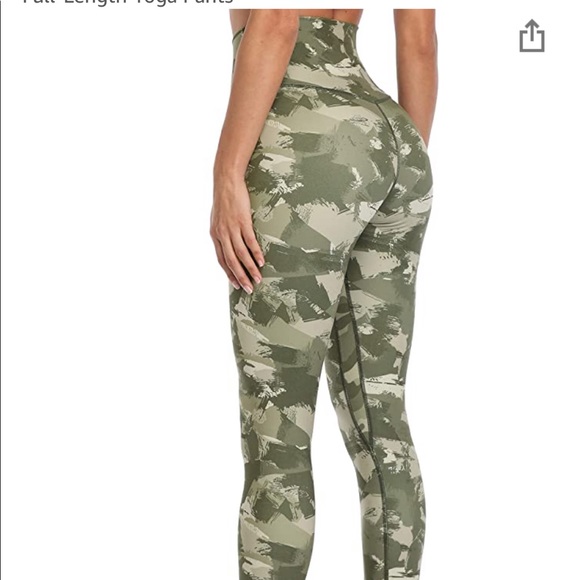 COLORFULKOALA GREEN SPLINTER CAMO LEGGINGS - Picture 2 of 3